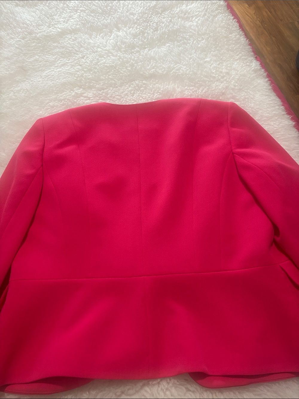 Kasper Bright Pink Open-Front Blazer - Picture 7 of 10